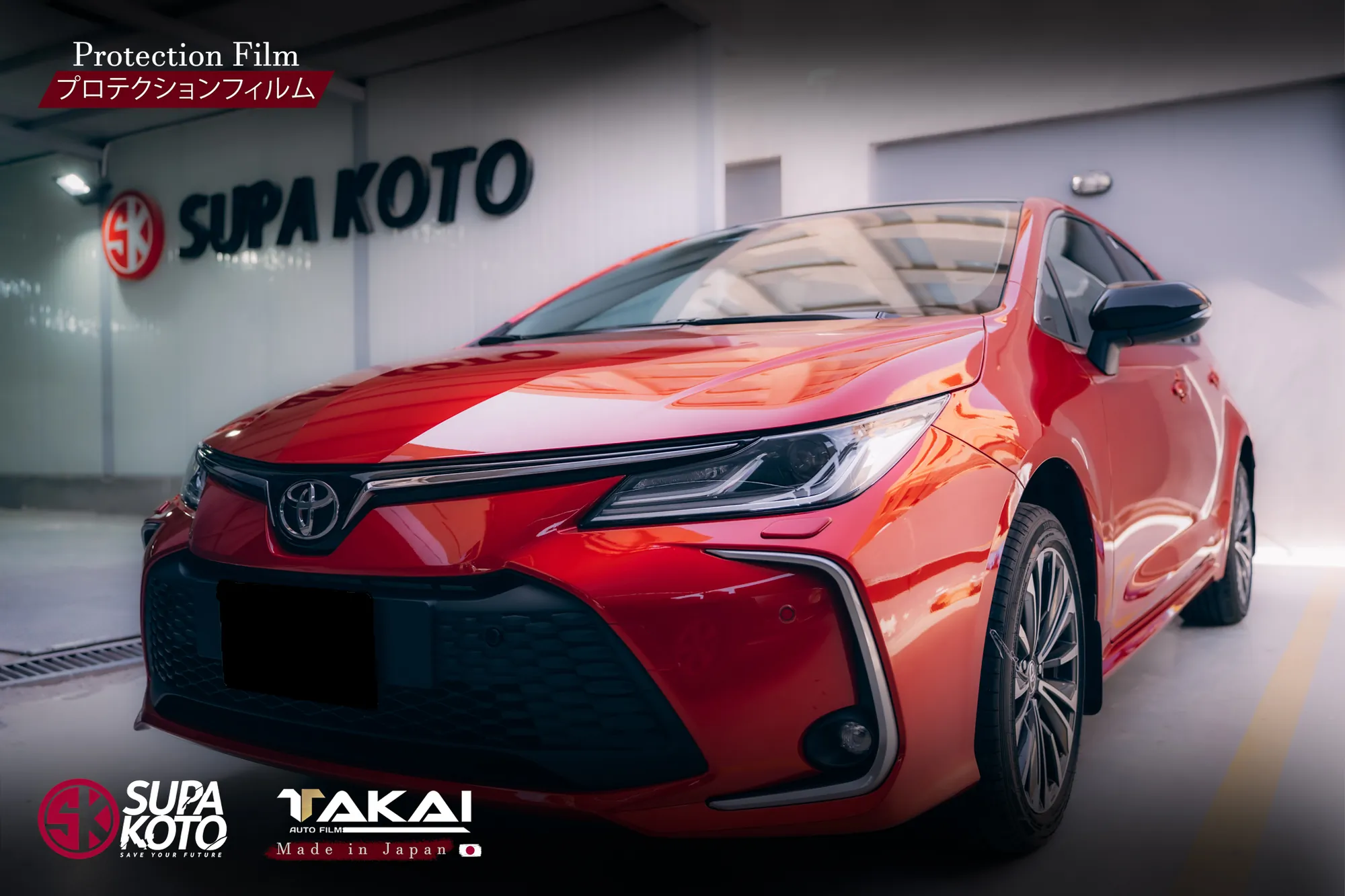 Car protected with high-quality transparent PPF film 129